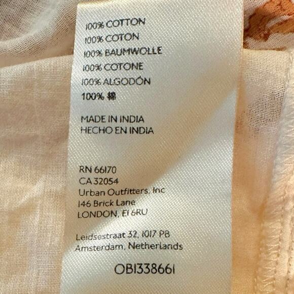 Free People Ultraviolet Maxi Dress in Tea Combo Size Large Prairie Cut Out Back - Picture 15 of 16